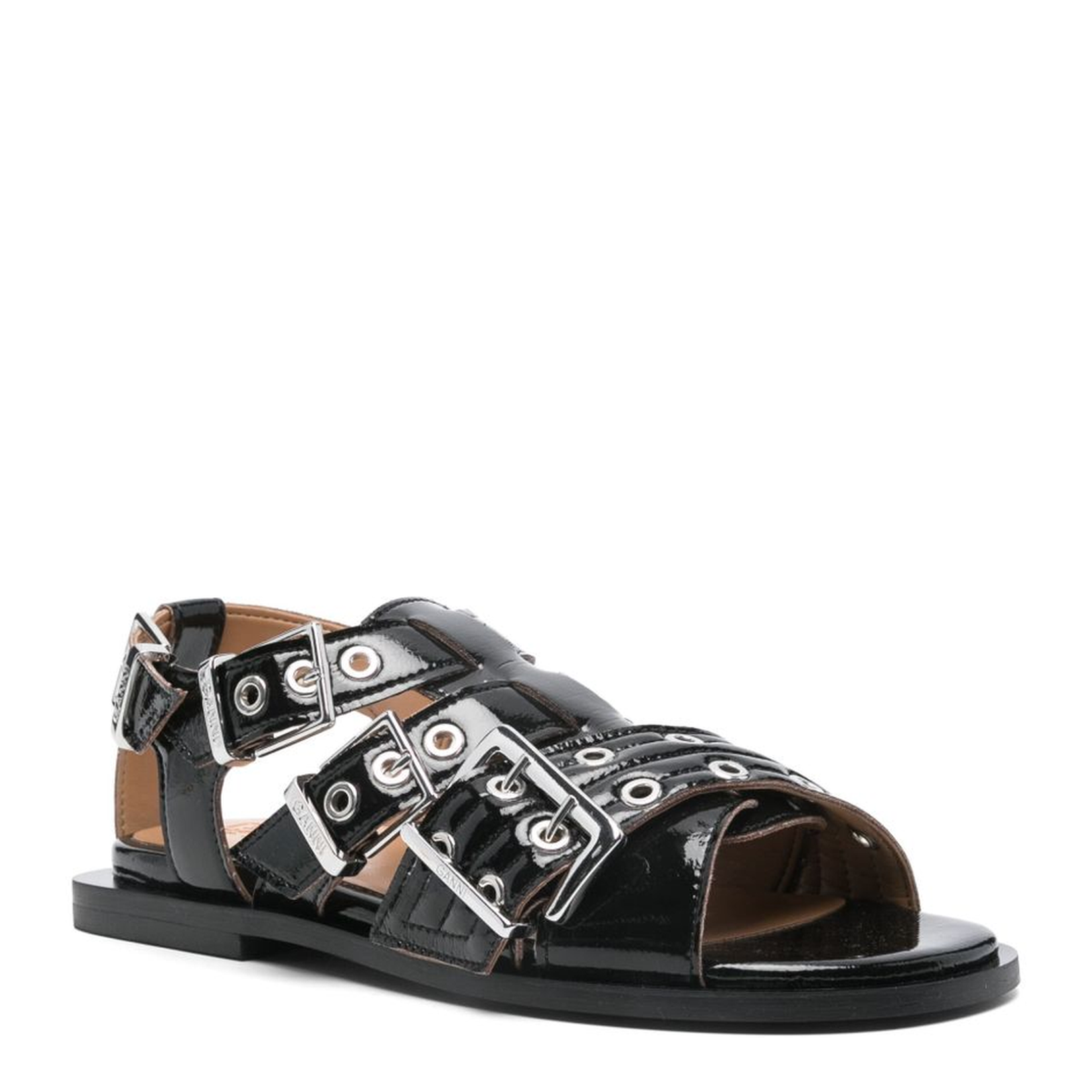 Eyelet-Detailing Sandals