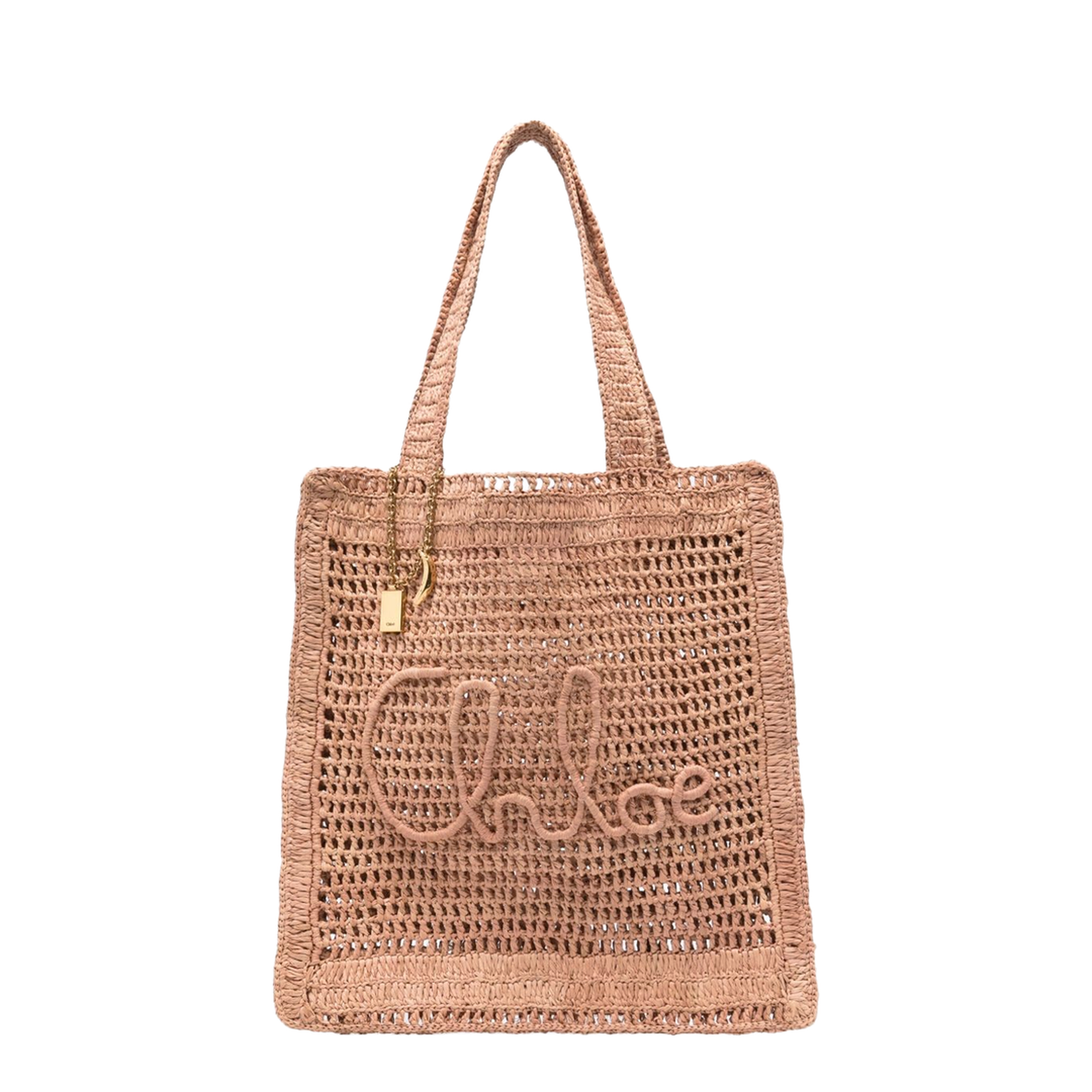Summer Banana Tote Bag in Raffia