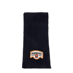 Dsquared2 "wool ribbed scarf for a