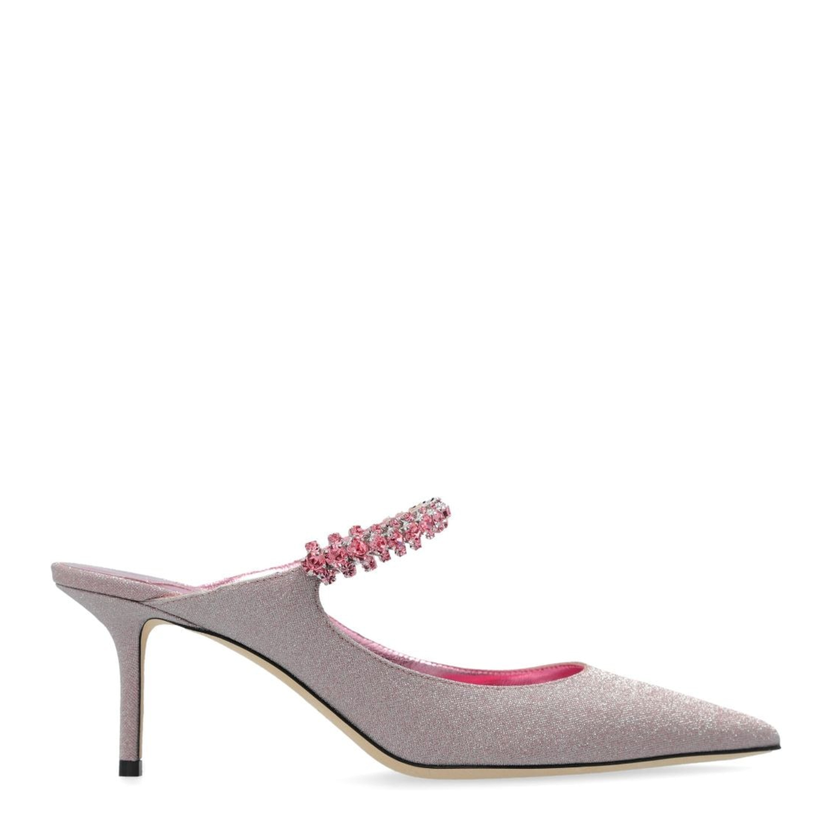 Bing 65 Glittered Leather Heeled Mules