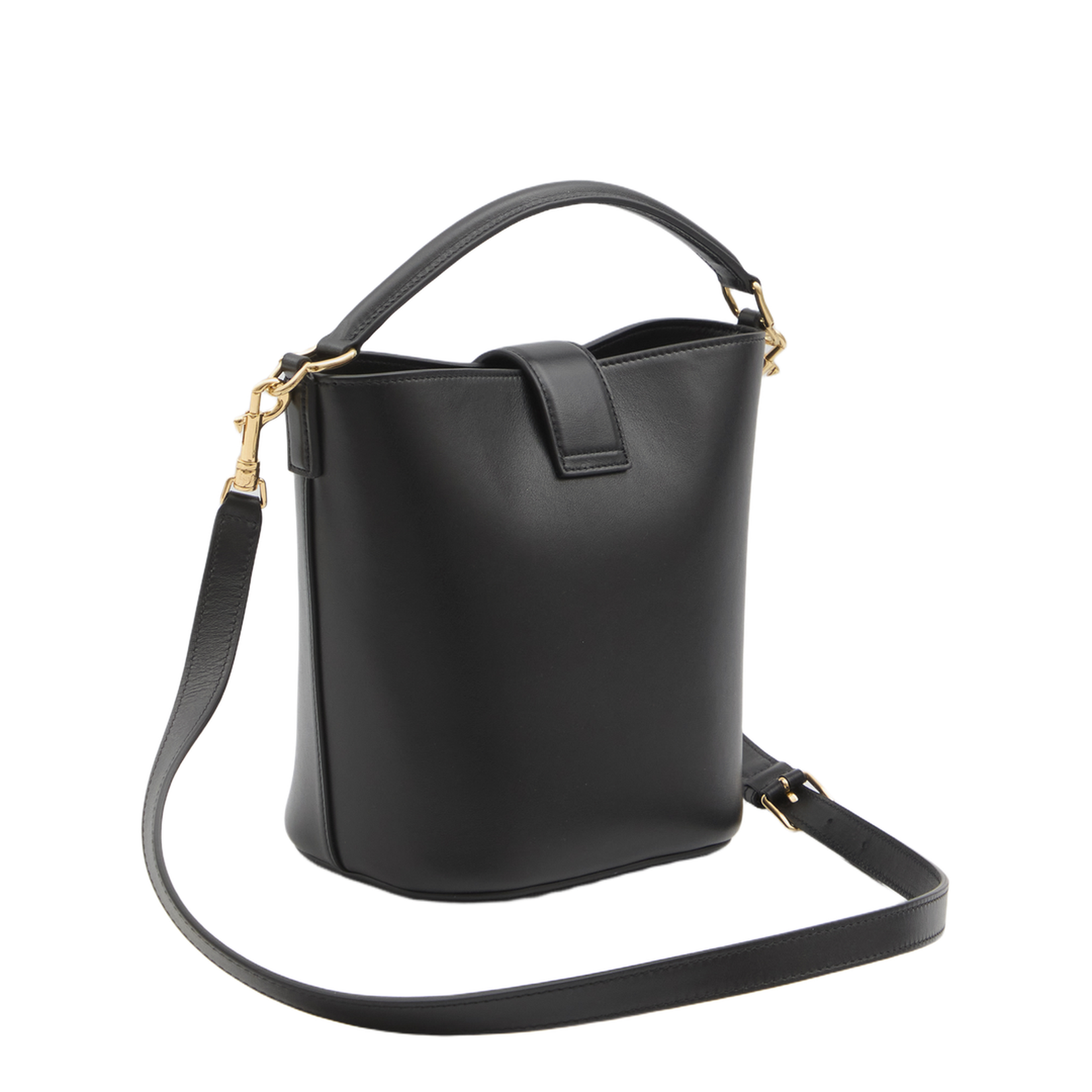 Small Louise Bag in Black Calfskin Leather