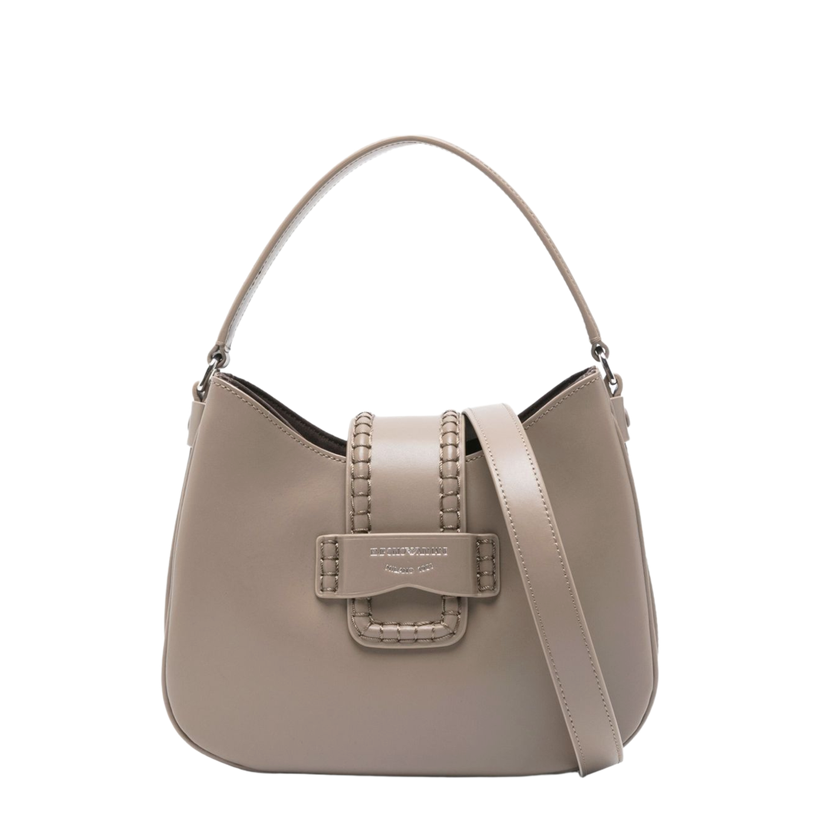 Silk & Nylon Small Leather Shoulder Bag