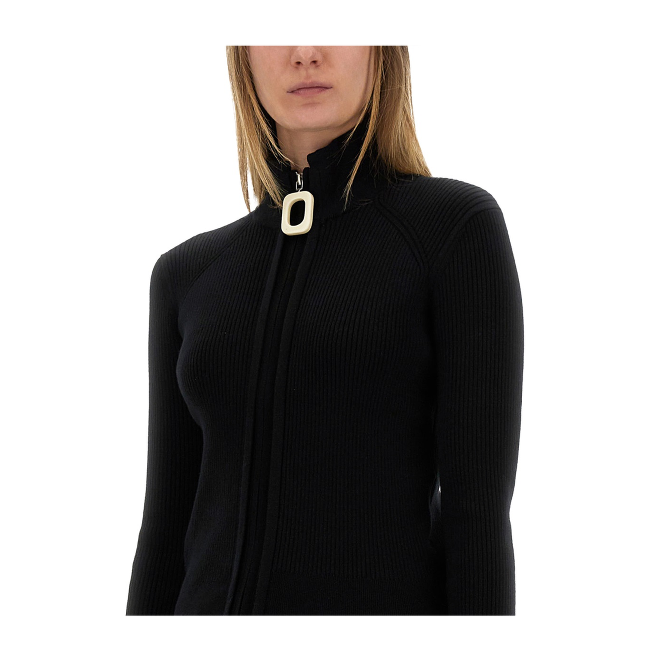 MAYFEYR - JW ANDERSON - Fitted Cardigan With Zipper - KW1353YN0398999