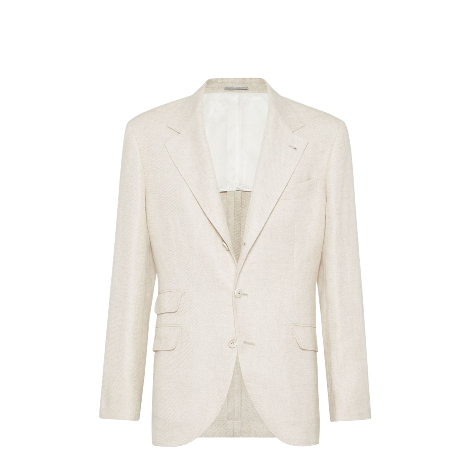 Single-Breasted Blazer - Beige