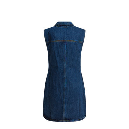 MAYFEYR - Self Portrait - Short Denim Dress - PF25803SBLBLUE