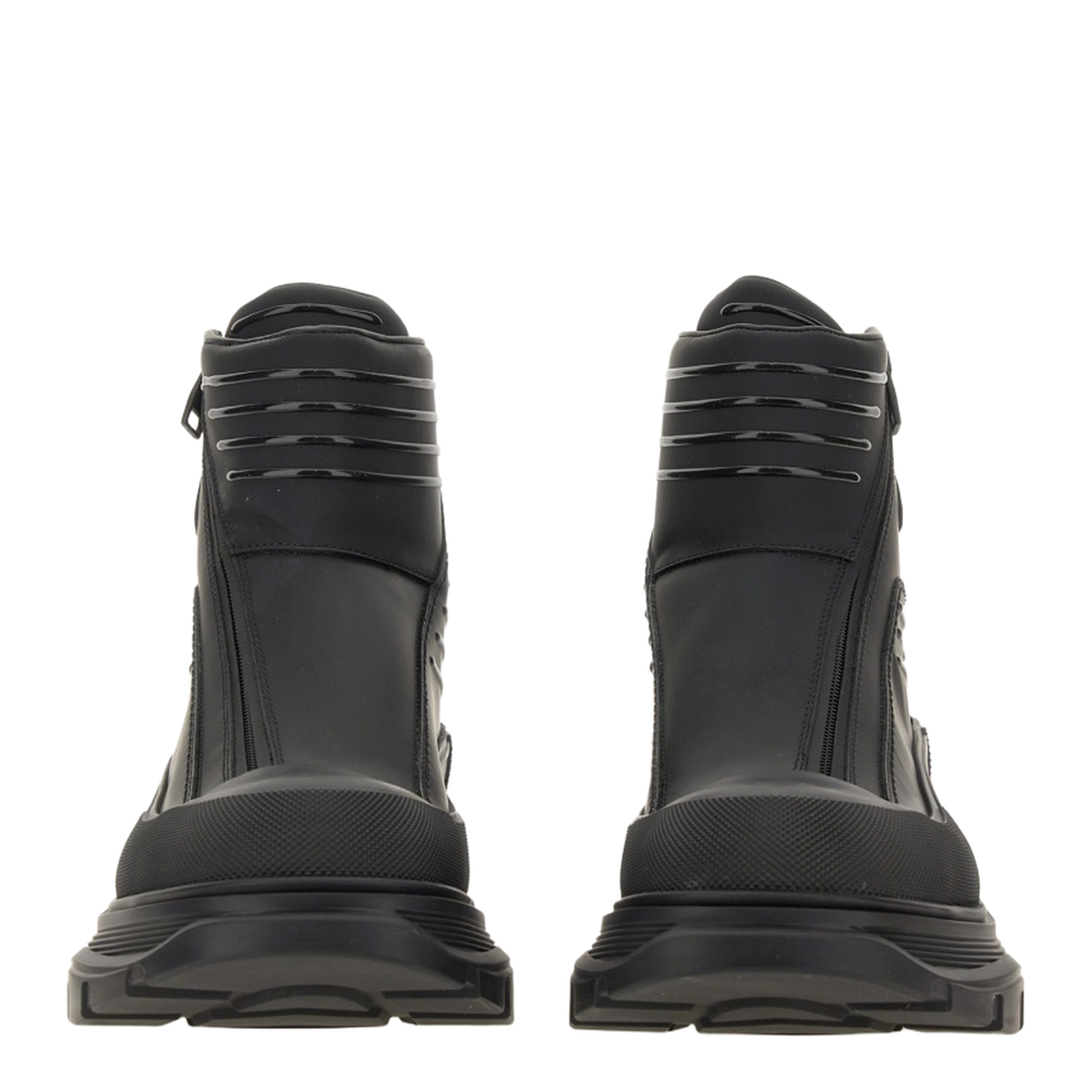 Tread Slick Leather Zip-Up Ankle