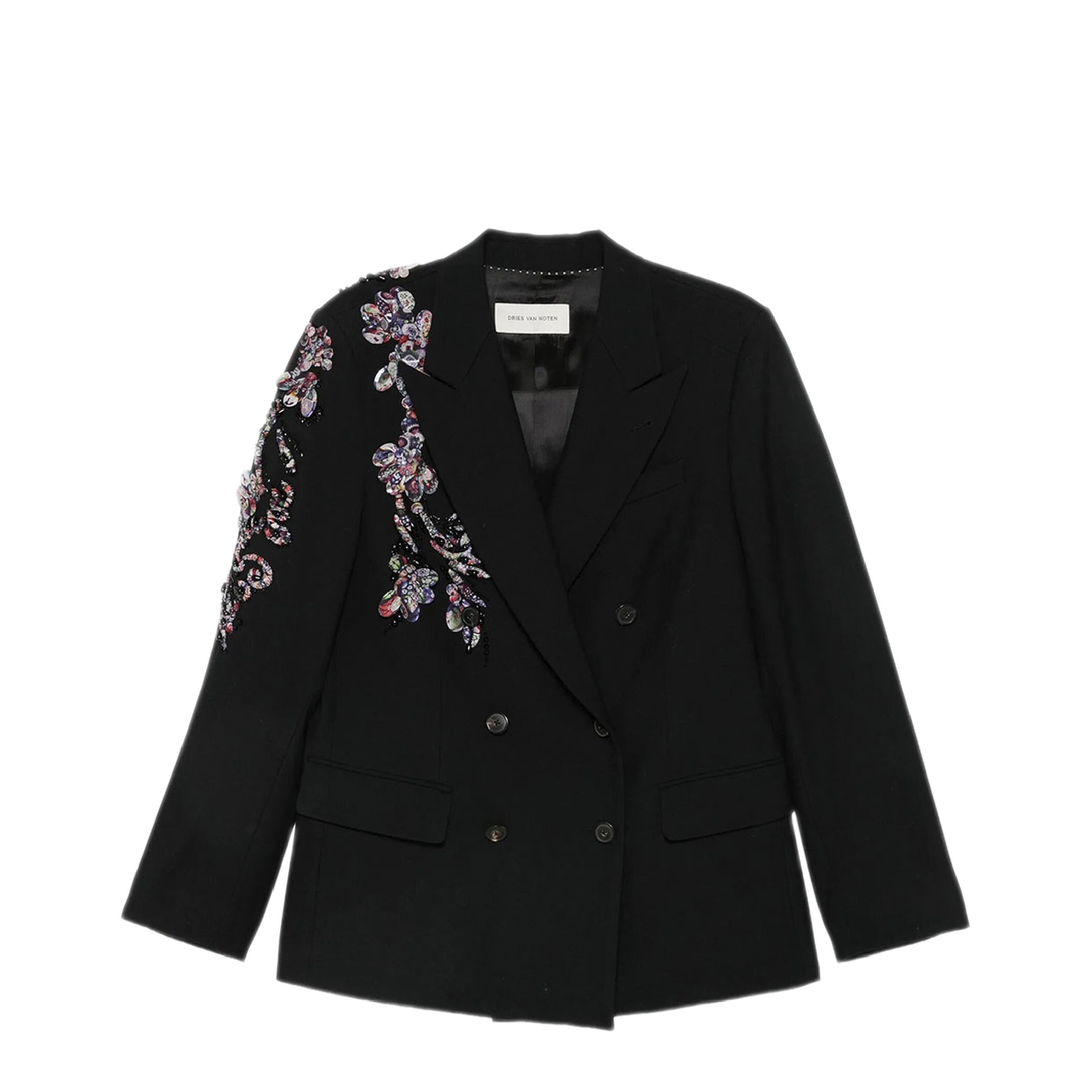 MAYFEYR - Dries Van Noten - Double Breasted Regular Fit Blazer With Embroidery - 01304044265900