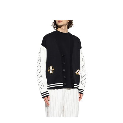 MAYFEYR - Off-White - Cardigan With Patches - 44MHB019S26K002001