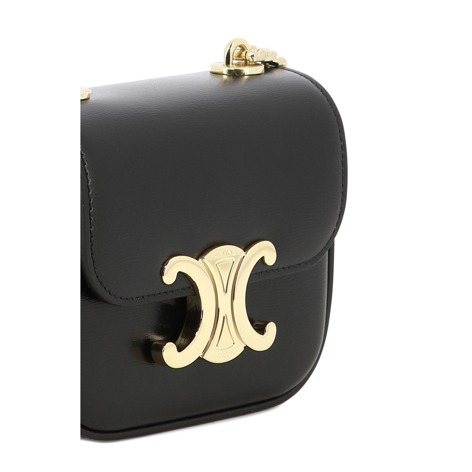 Mini Chain Claude in Shiny Calfskin