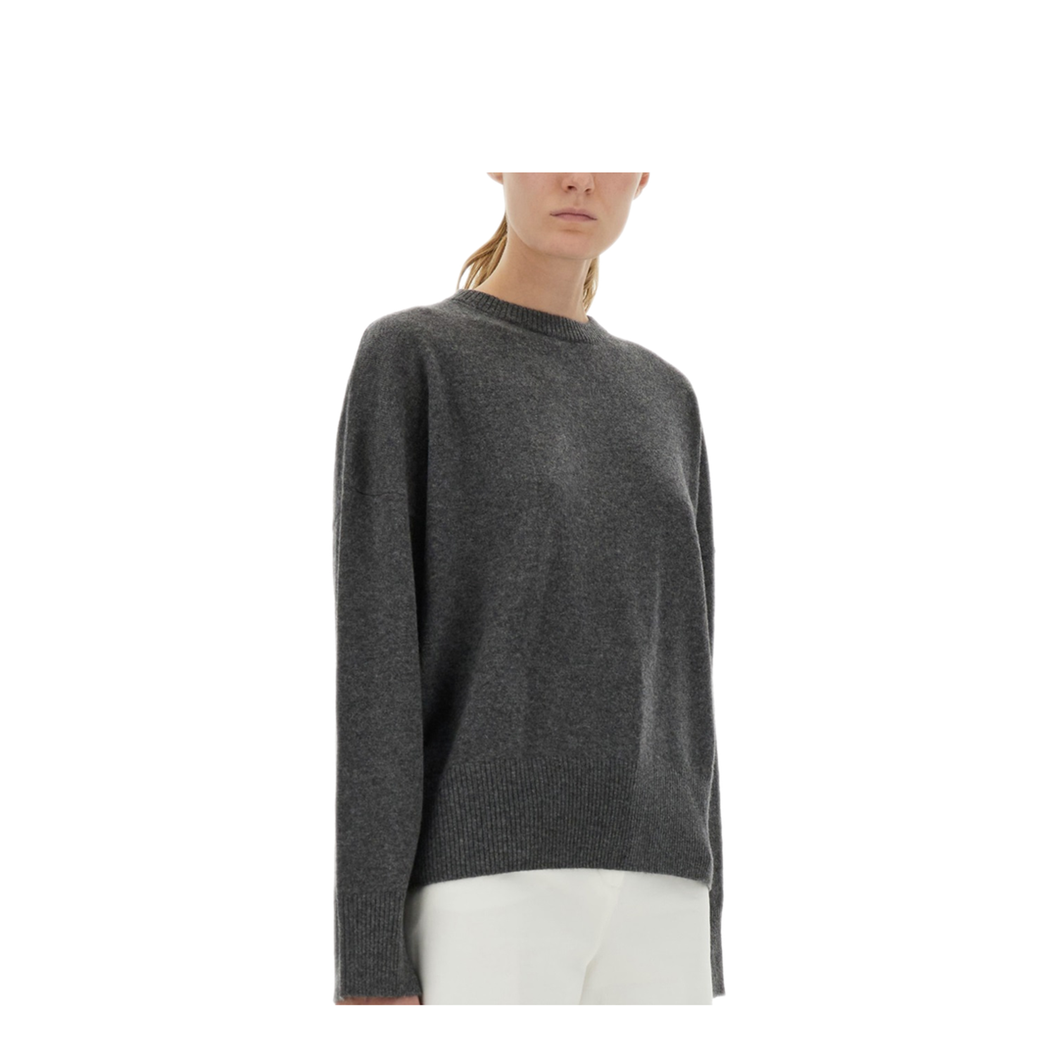 MAYFEYR - Loulou Studio - Cashmere Sweater - ANAALDSANTHRACITEMELANGE