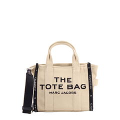 Jacquard Small Canvas Tote - Warm Sand Beige