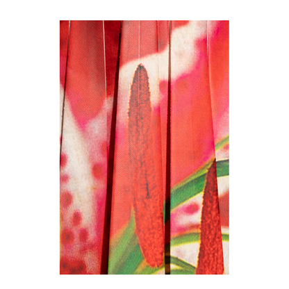 Pleated Skirt with Colorful Print