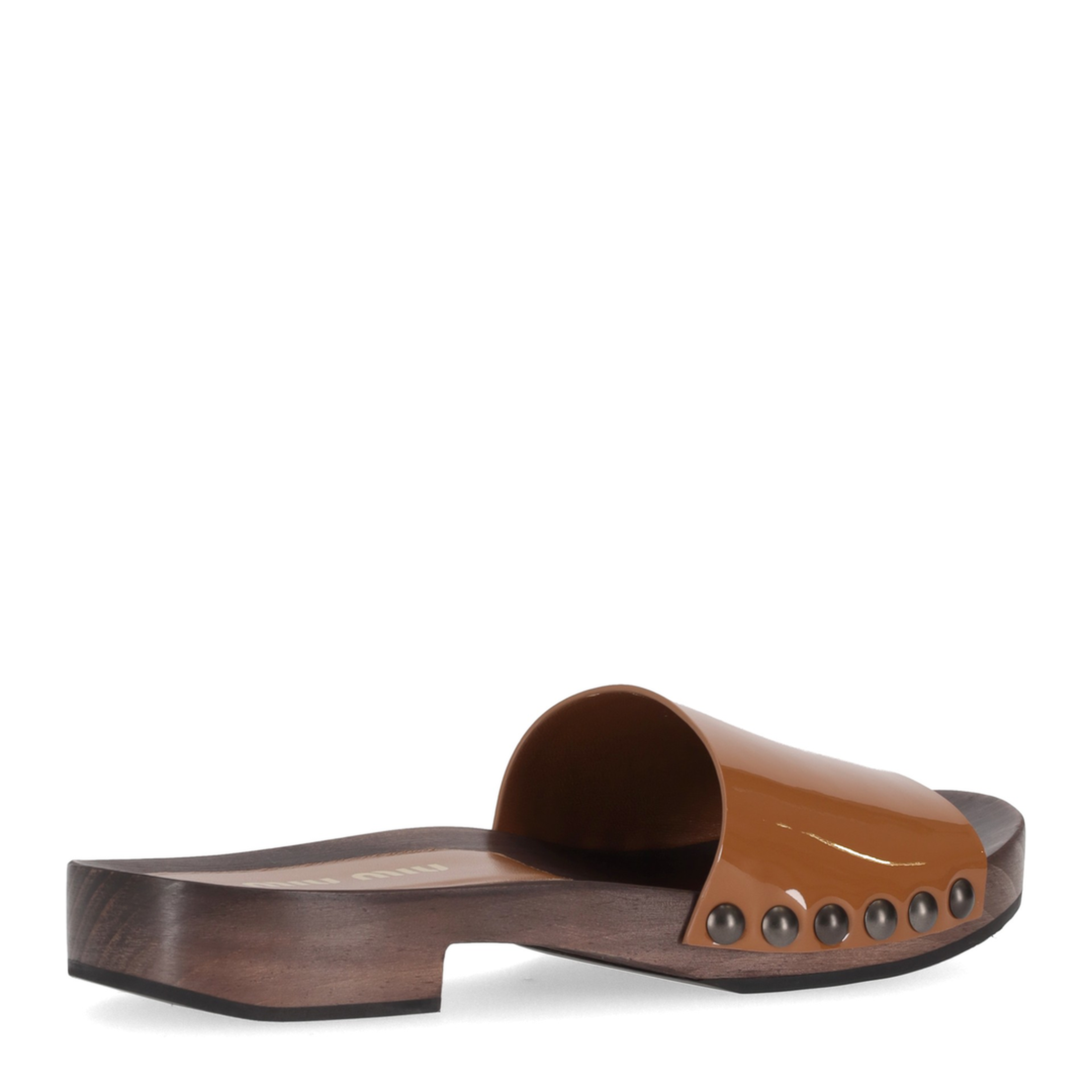 MAYFEYR - Miu Miu - Patent Leather Clogs - 5Z425EFA030069F098L