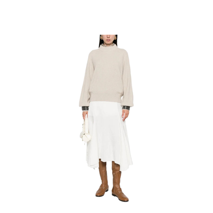 MAYFEYR - Brunello Cucinelli - Ribbed Sweater With Jewel Cuffs - M12723300