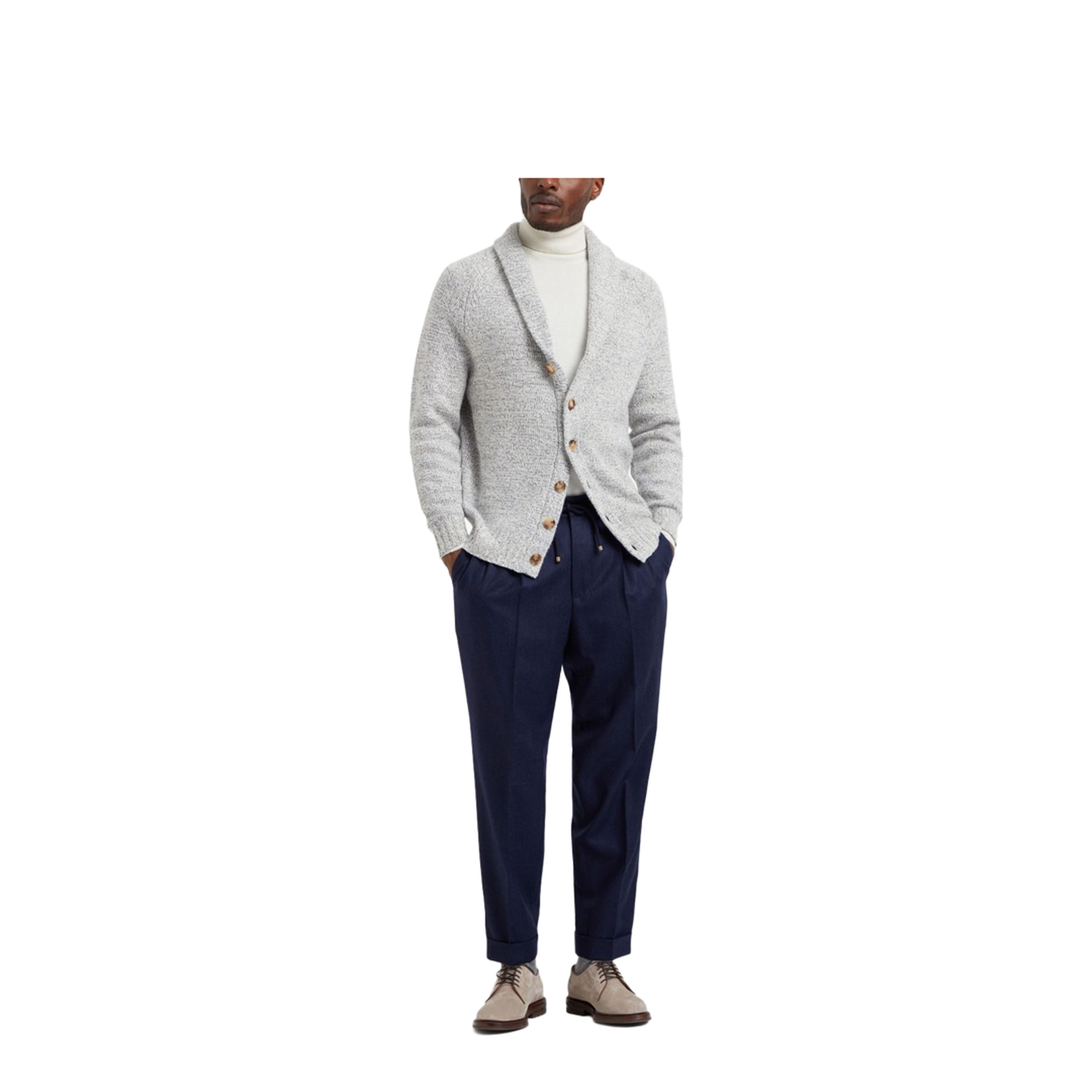 Leisure Fit Trousers Wool Navy