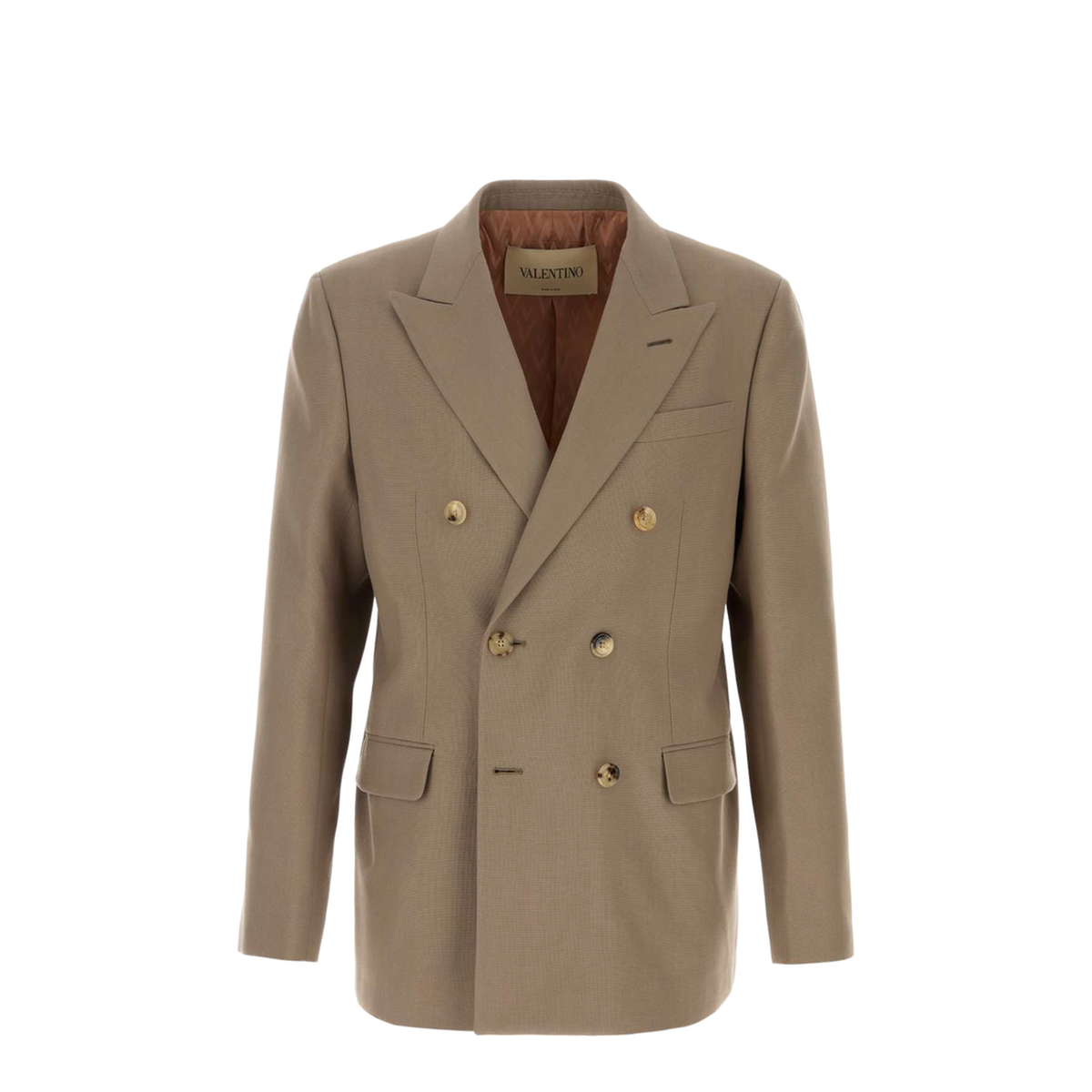 MAYFEYR - Valentino - Cappuccino Wool Blazer - 9V3CEK41BGW4GQ