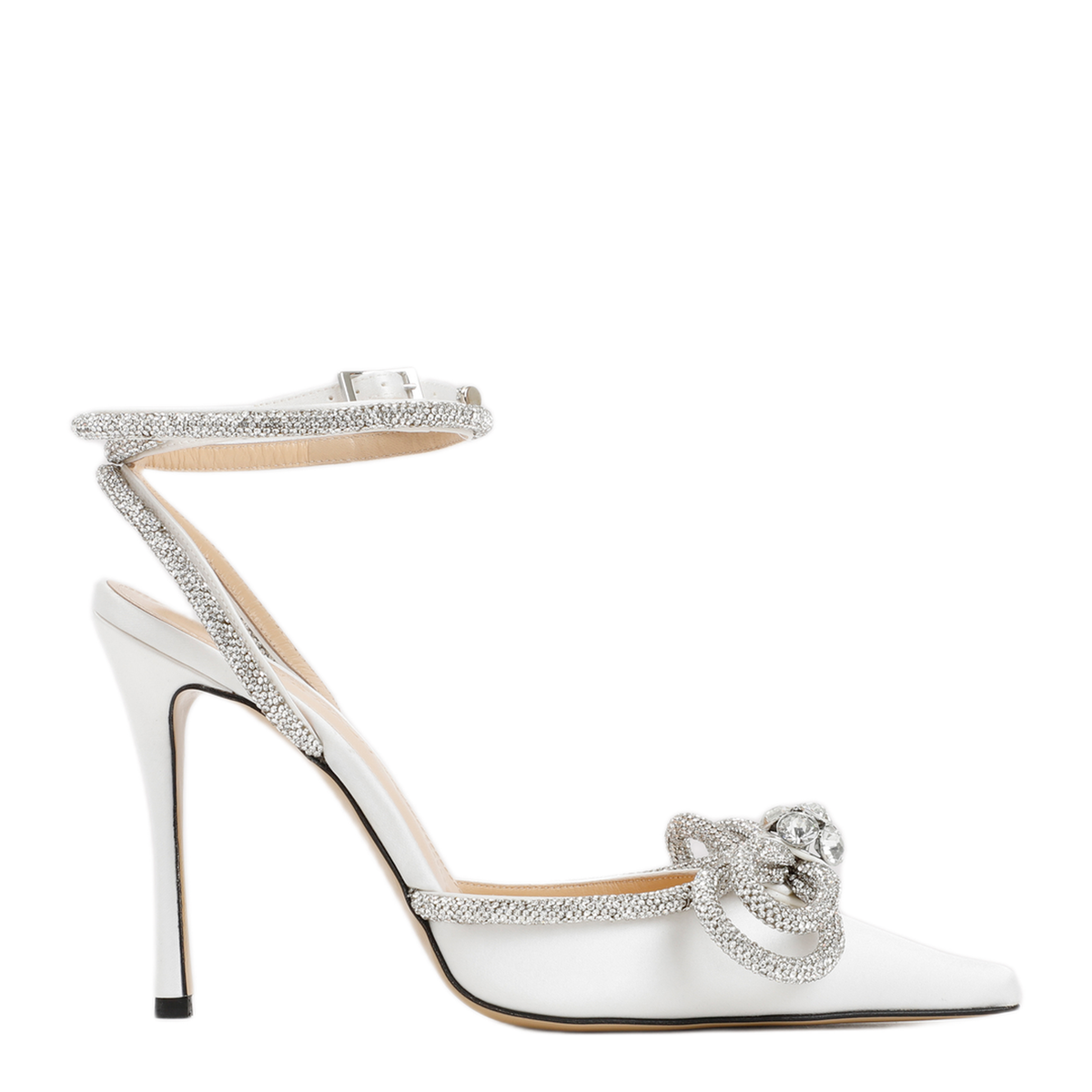 MAYFEYR - MACH & MACH - White Double Bow High Heels - FW200237WHITE