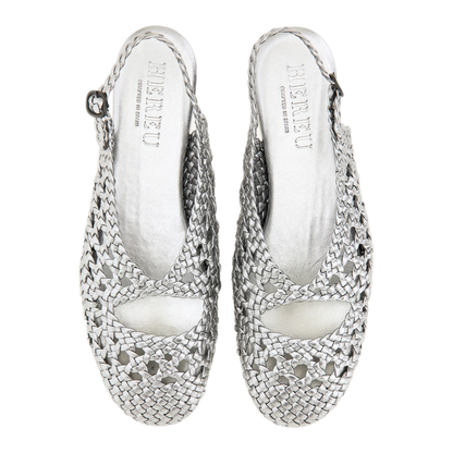 MAYFEYR - Hereu - Slingback Sandal Empuria Metallic - EMPMEWFA250084DARKSILVER