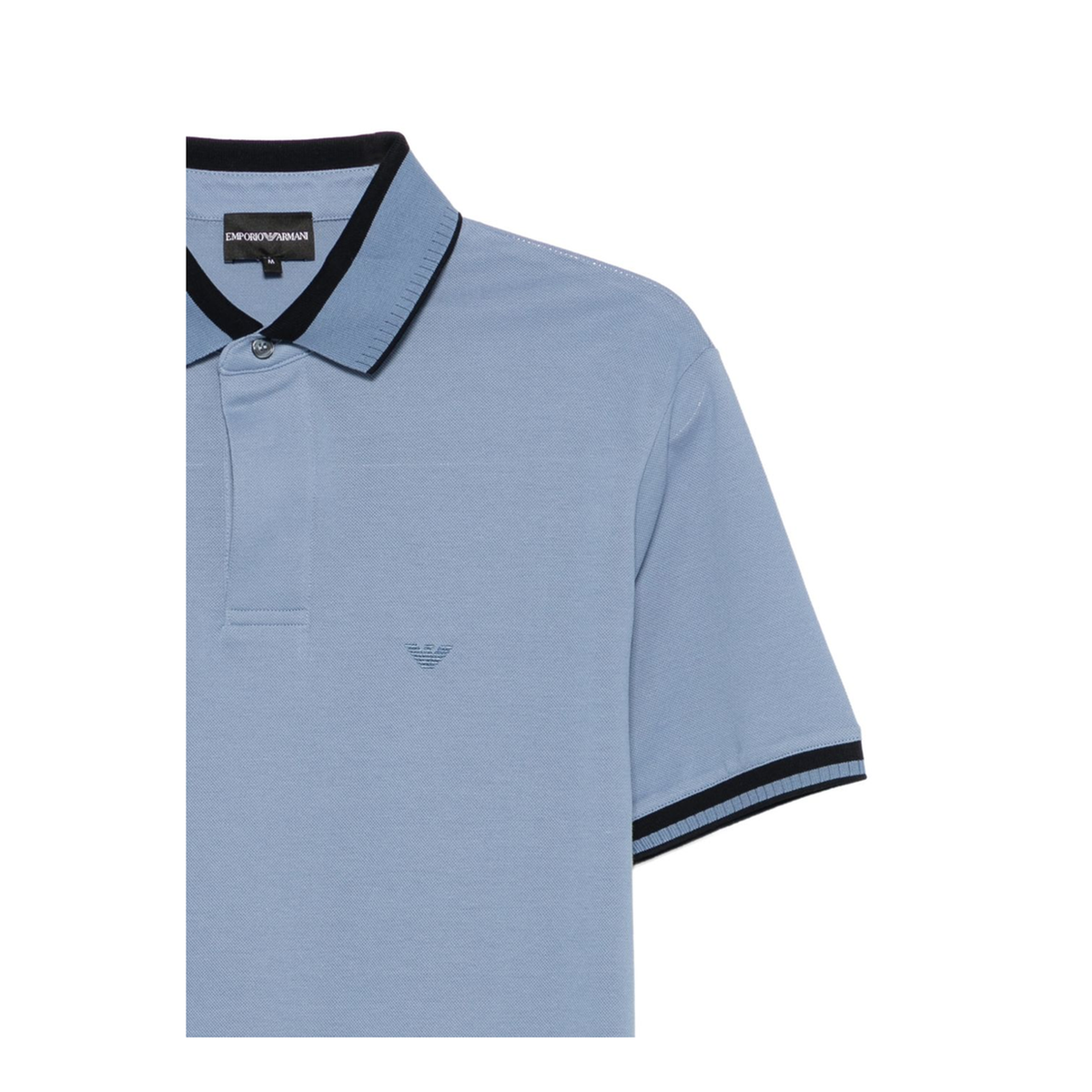 MAYFEYR - Emporio Armani - Light Blue Cotton Polo Shirt - EM006625AF12955U9324