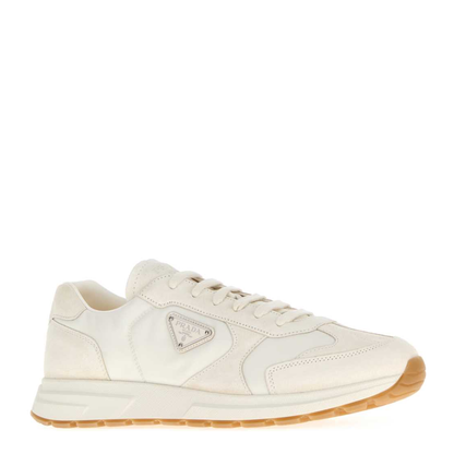 MAYFEYR - Prada - White Re Nylon And Suede Sneakers - 2EE455FG000D7RF0304