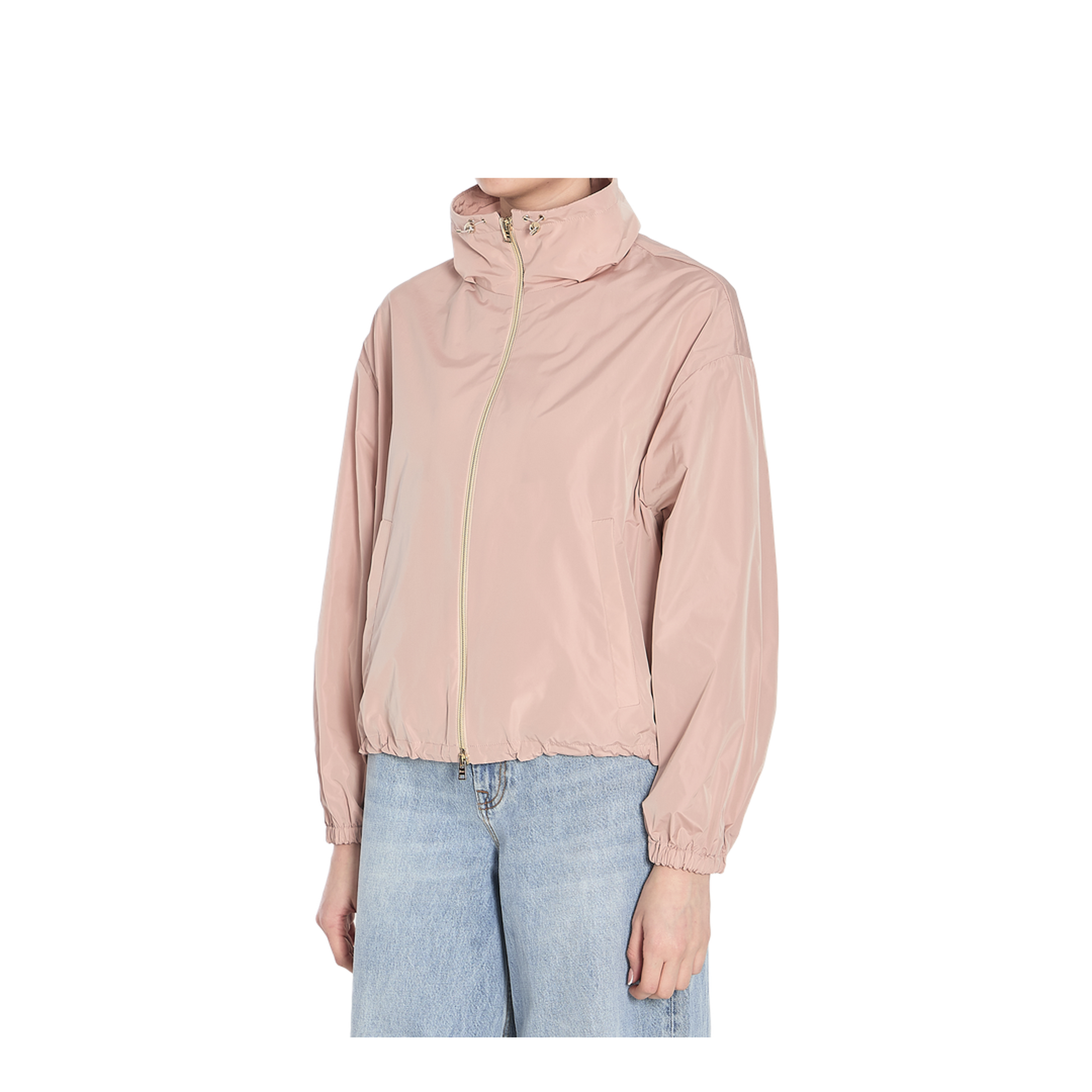 Short Pink Techno Taffeta Jacket