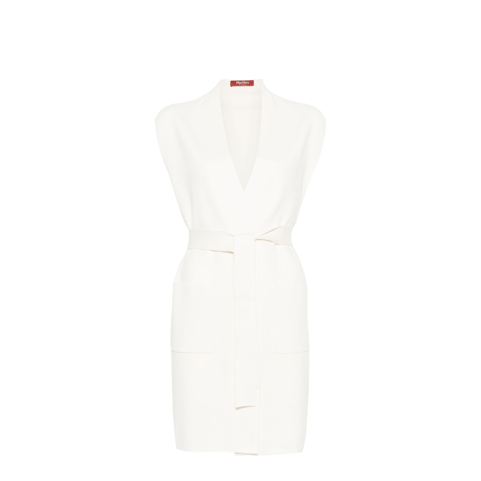Belted Long Vest