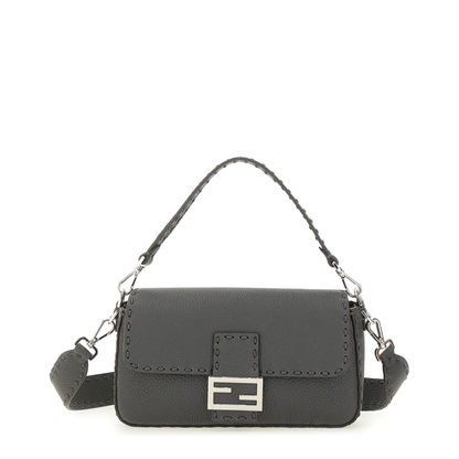 Baguette Bag in Gray Selleria Leather