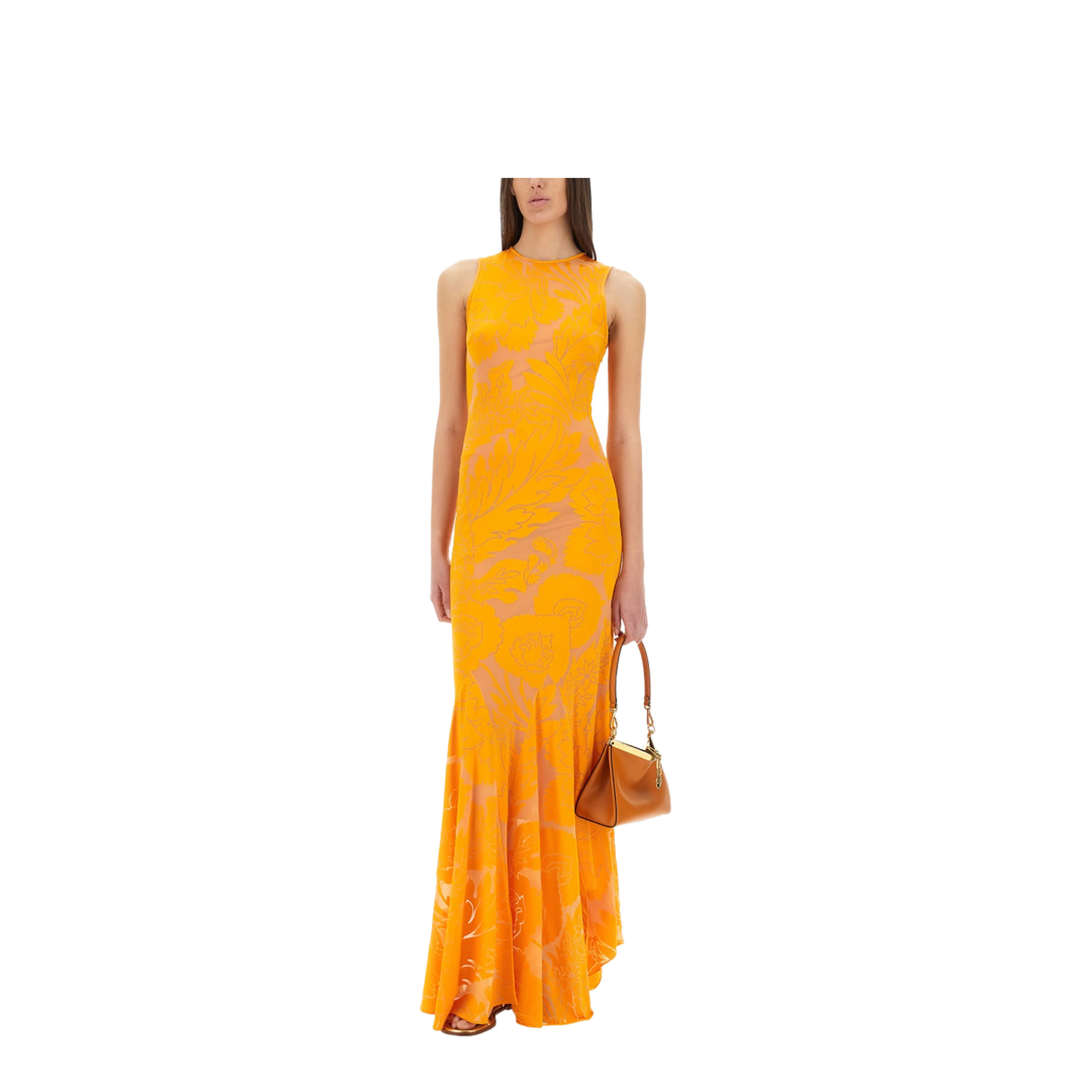 Etro Devore Stretch Jersey Dress with Cut-Out MAYFEYR Etro Devore Stretch Jersey Dress with Cut-Out MAYFEYR