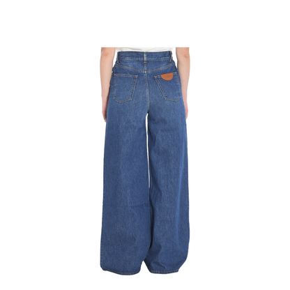 Straight Leg Jeans - Organic Cotton Wide Leg Denim Jeans