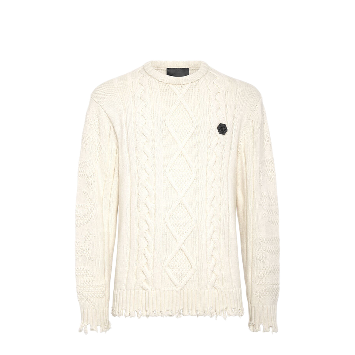 MAYFEYR - PHILIPP PLEIN - White Sweater - FACCMKO1273PKN002NWHITE