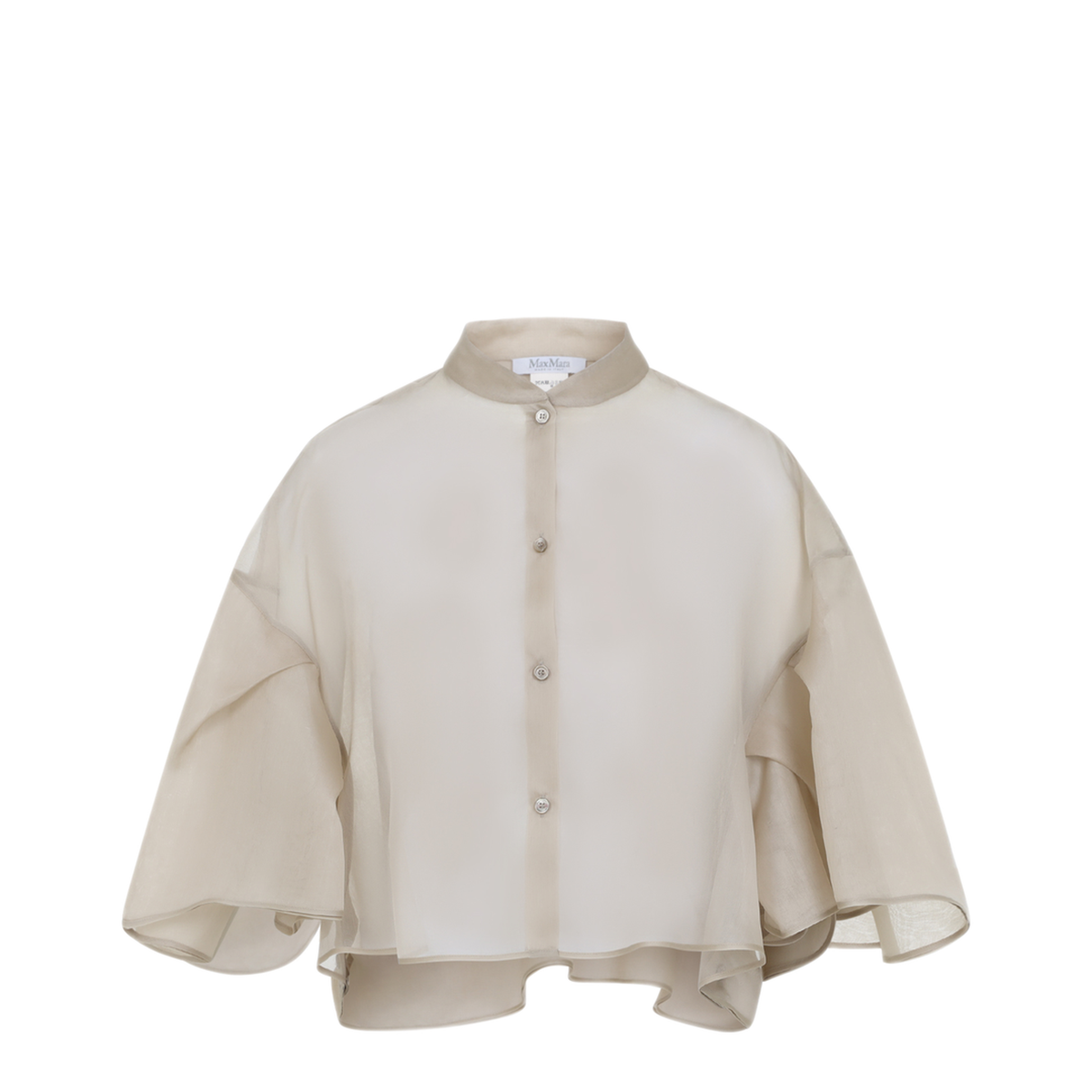 MAYFEYR - Max Mara - Beige Organza Silk Cape - 2614731032600001