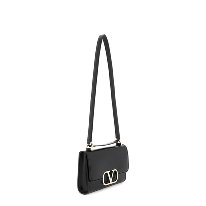 VLogo Leather Shoulder Bag