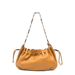 Halcyon Calf Leather Clutch - Mustard