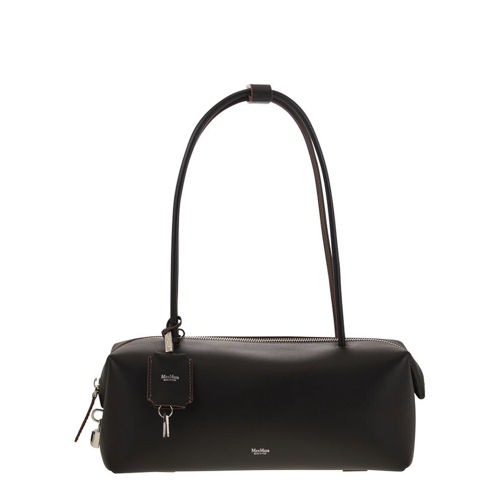 Smooth Natural Calfskin Leather Horizontal Satchel