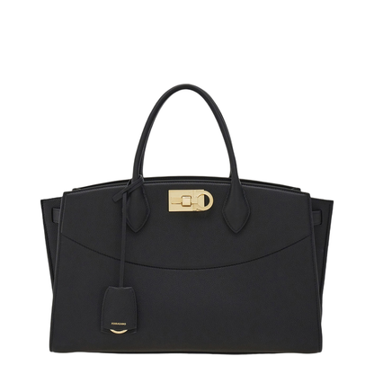 Grained Leather Handbag