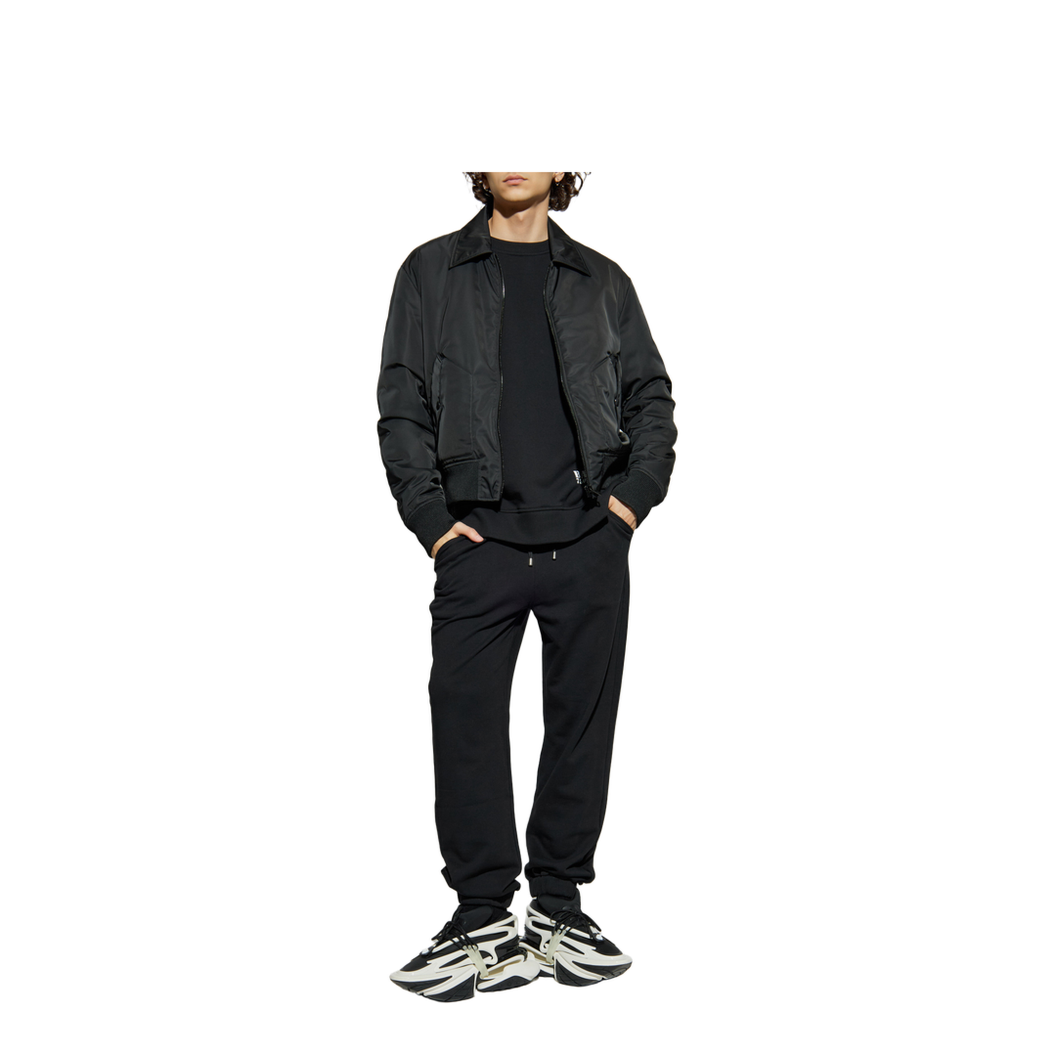 Sweatpants Cotton Knit Black