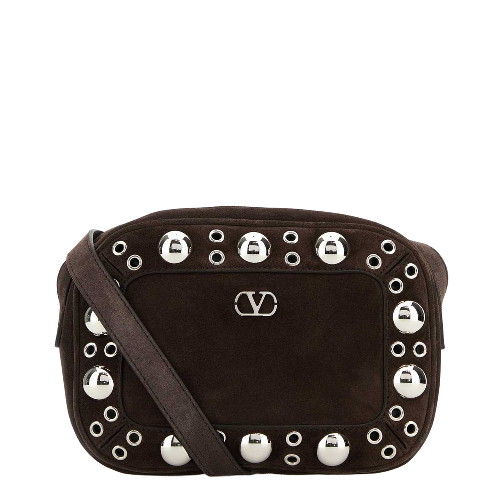 Brown Suede Nellcôte Crossbody Bag
