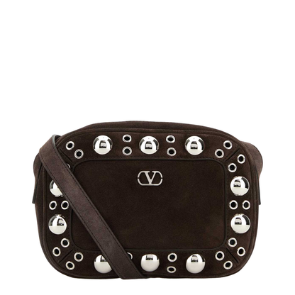 Brown Suede Nellcôte Crossbody Bag