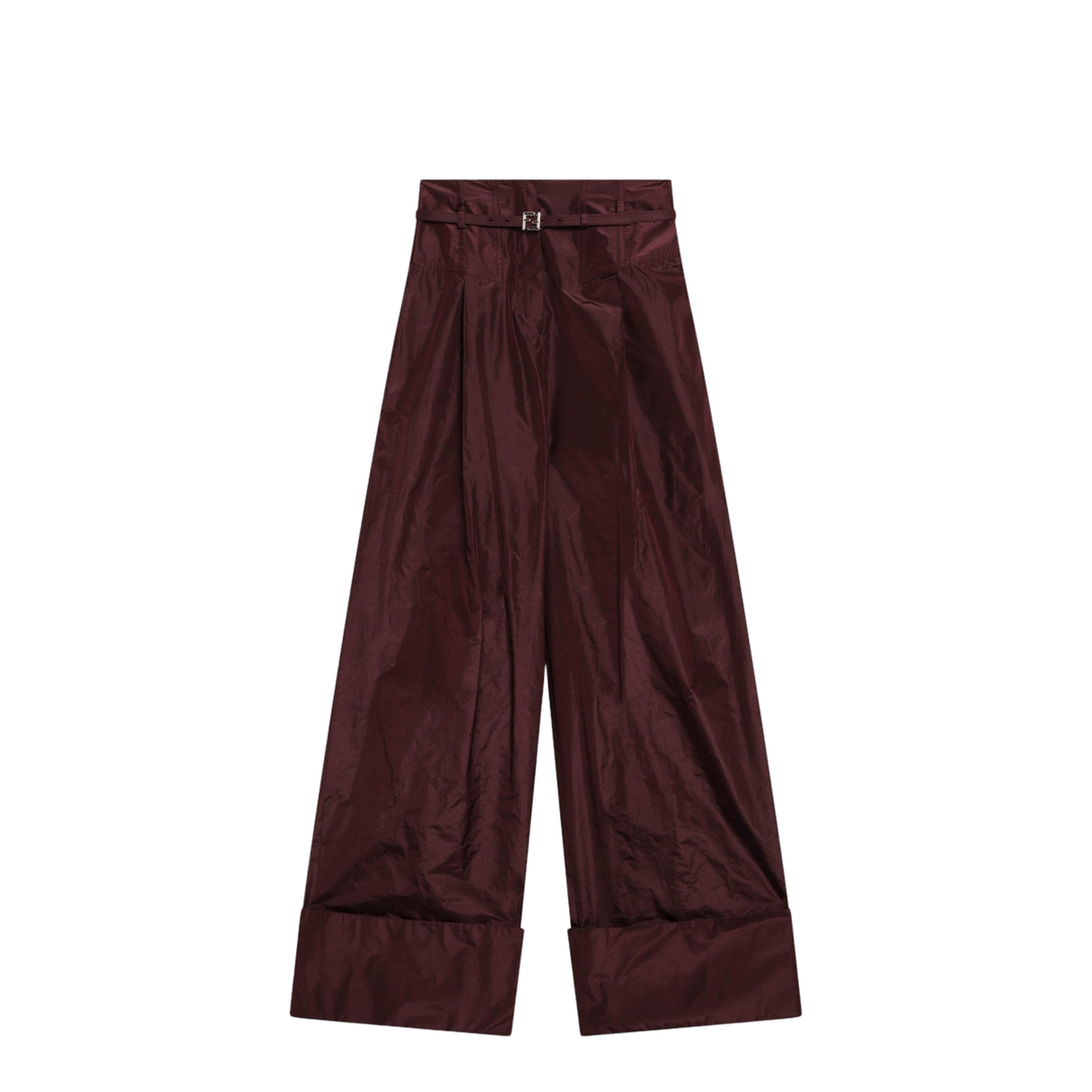 Trousers Silk Red