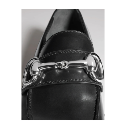 MAYFEYR - Gucci - Black Shiny Leather Flat Shoes - 87518017X001000