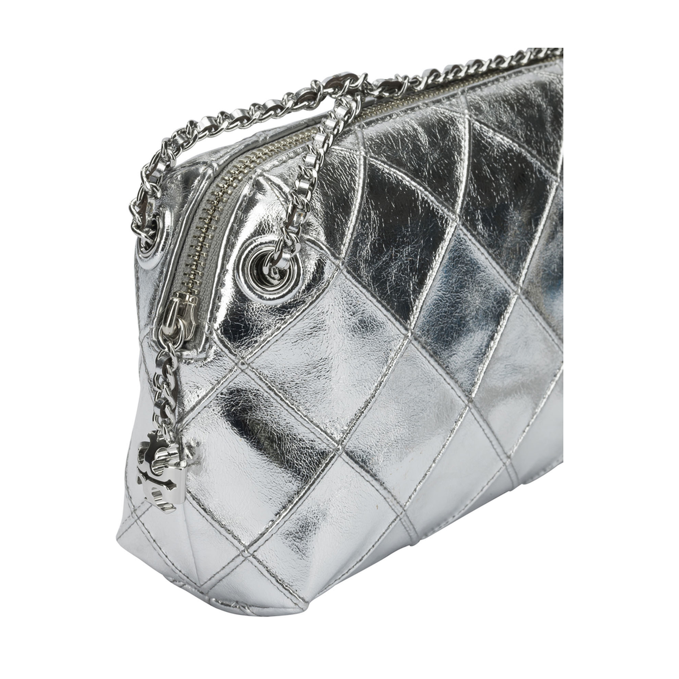 Fleming Metallic Leather Crossbody - Metallic Gold