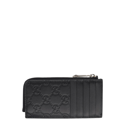 GG Emblem Card Case - Black