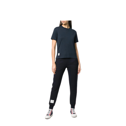 MAYFEYR - Thom Browne - Relaxed Fit Ss Tee With Side Slits In Lightweight Jersey - FJS036A05398415