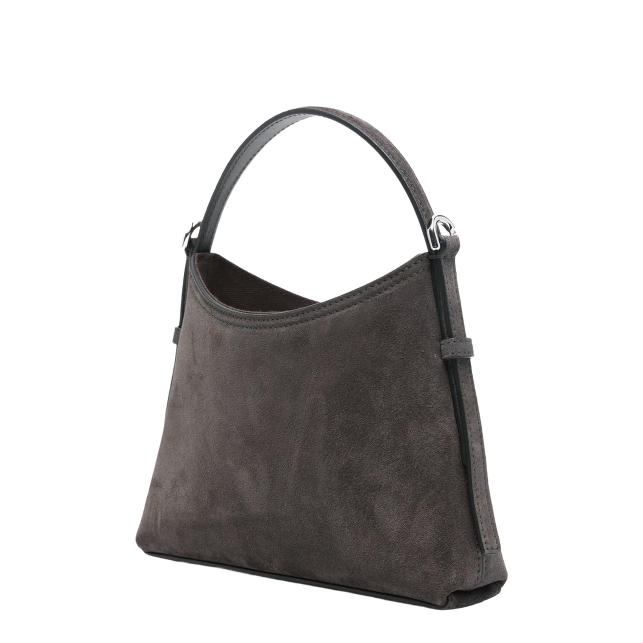 Voyou Nano Suede Bag - Dark Grey