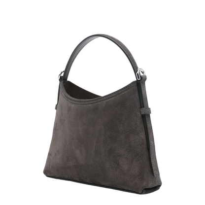 Voyou Nano Suede Bag - Dark Grey