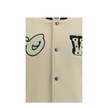 MAYFEYR - Off-White - Varsity Star Logo Jacket - 44XJA122S26L0021101010