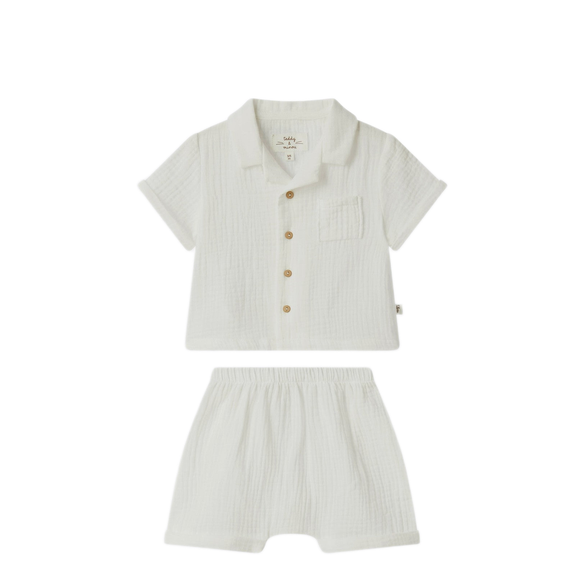 MAYFEYR - Teddy & Minou - Two Piece Set In Milky White - E25CP065C0070CO100