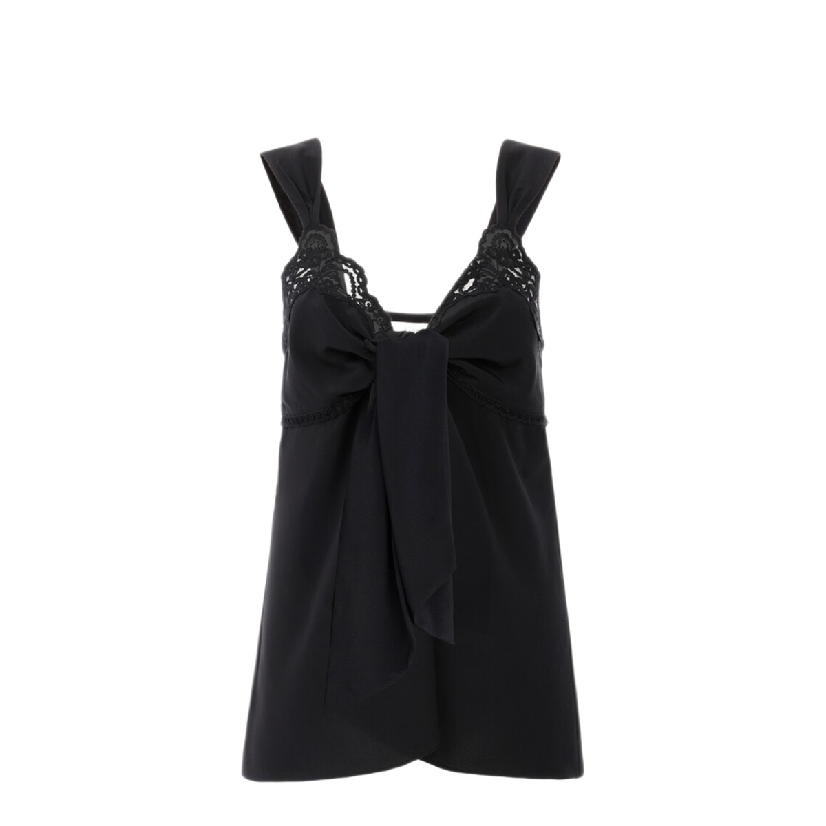 Sleeveless Silk Top