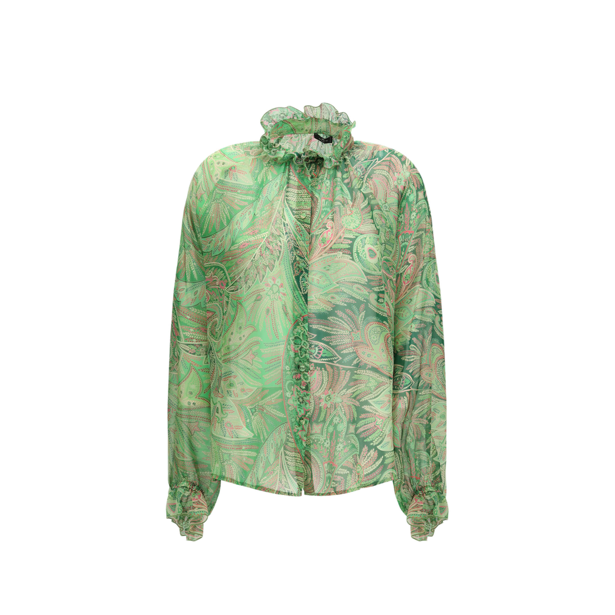 MAYFEYR - Etro - Paisley Ruffled Shirt - WRIA0109AKI48X0892