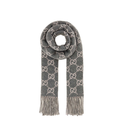Embroidered Cashmere Reversible Scarf